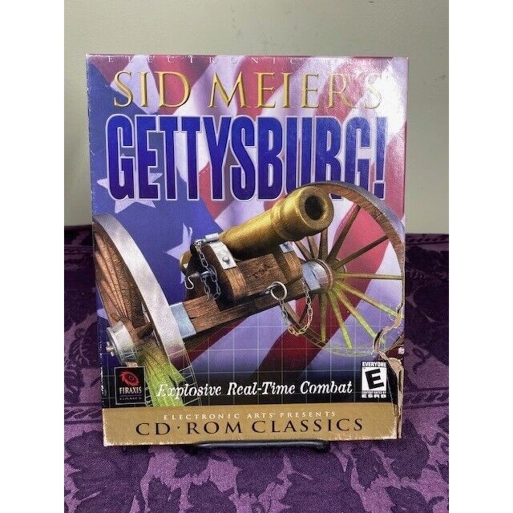 Sid Meier's Gettysburg! Big Box Computer Game Fraxis Electronic Arts (PC, 2000)